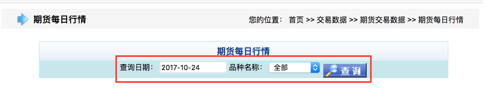 通过交易日期查找日行情数据