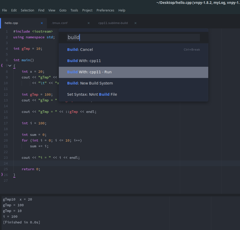 build system